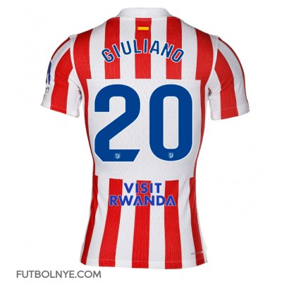 Camiseta Atletico Madrid Giuliano Simeone #20 Primera Equipación 2025-26 manga corta Camiseta Atletico Madrid Giuliano Simeone #20 Primera Equipación 2025-26 manga corta